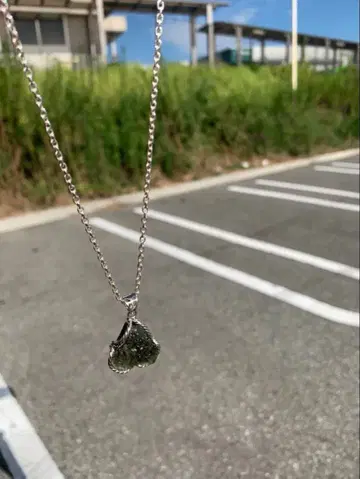 몰다바이트 펜던트 탑 sv925 체인 포함