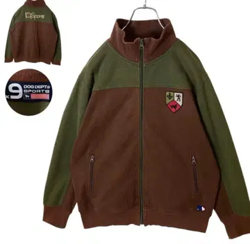 굿 디자인 구제 의류 DOG DEPT 저리 트랙 자켓 자수 엠블럼 로고