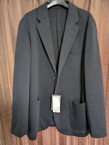 유니클로 컴포트 2B 자켓 네이비