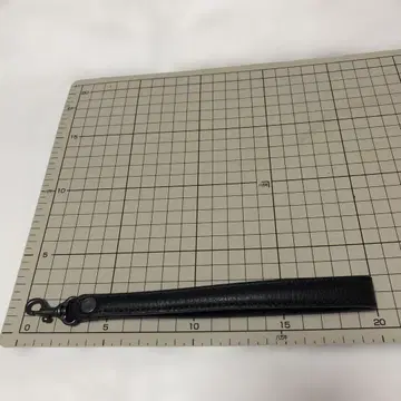 블랙 가죽 키링