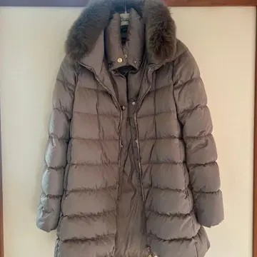 HERNO 퍼 포함 롱 다운 자켓