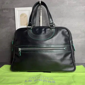 [ 레어 모델 ] 잭 르 루스봉 천연 가죽 올 가죽 바이컬러 블랙