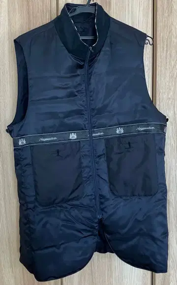 Aquascutum 블랙 다운 베스트 남성용