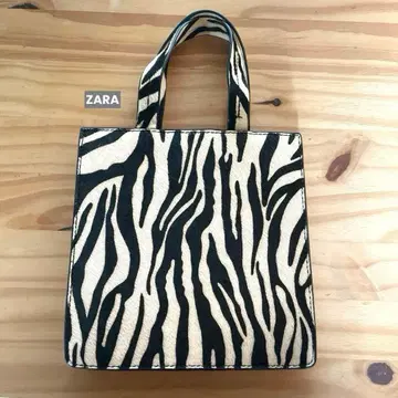 ZARA 제브라 패턴 미니 토트백
