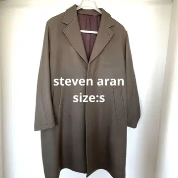 steven aran 체스터 코트 롱 기장