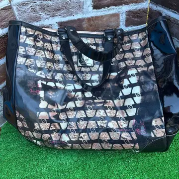 가르시아 마르케스 크리스탈 볼 개 프린트 대용량 토트백 일본제