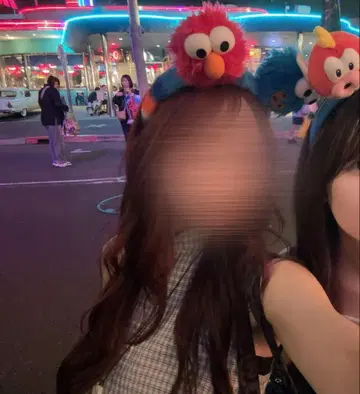 세서미 스트리트 머리띠 엘모 쿠키 몬스터