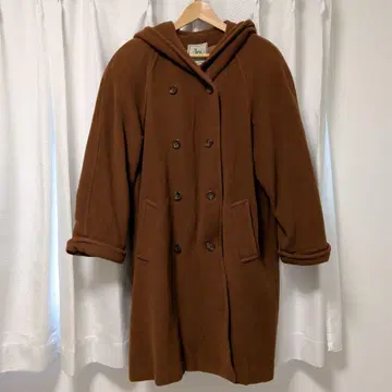 브라운 후드 부착 더플 코트 [ TOMORROWLAND ]