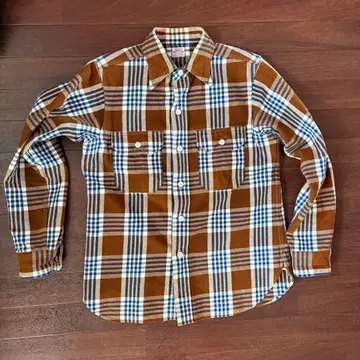 웨어하우스 플란넬 셔츠 14하프 플란넬 셔츠