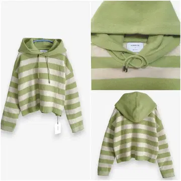 [ MARIED'OR ] 마리도르 보더 니트 후드티 택 포함 미사용