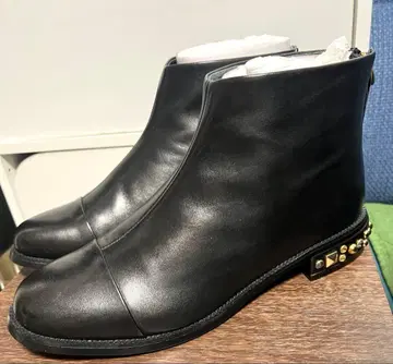 STACCATO 24.5cm 소가죽 숏부츠 블랙