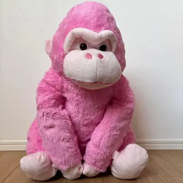 16일까지! 우호우호 고릴라의 고리군 색색 울트라 BIG 봉제 인형 핑크