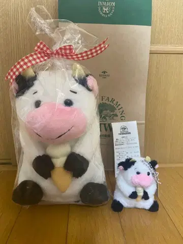 코이와이 농장 소프트 소 봉제 인형 키링