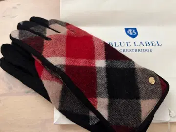BLUE LABEL CRESTBRIDGE 체크 무늬 장갑