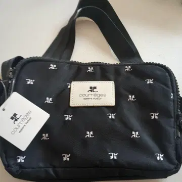 쿠레쥬 숄더백 블랙