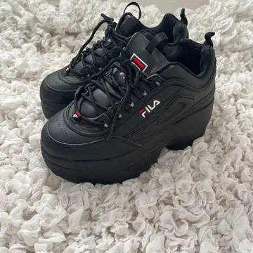 FILA 통굽 스니커즈 블랙 23.5cm