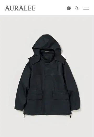 [ 오라리 ] 25AW 후드 블루종/size 4