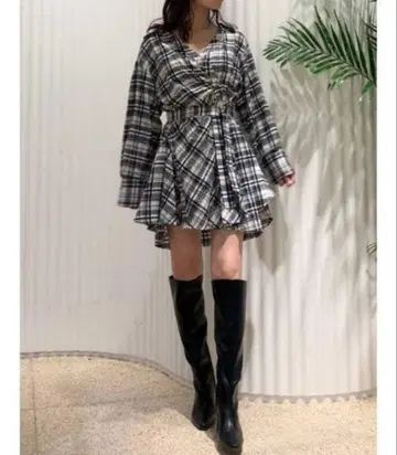 snidel 디자인 셔츠 원피스