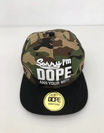 DOPE COUTURE 카모플라쥬 캡
