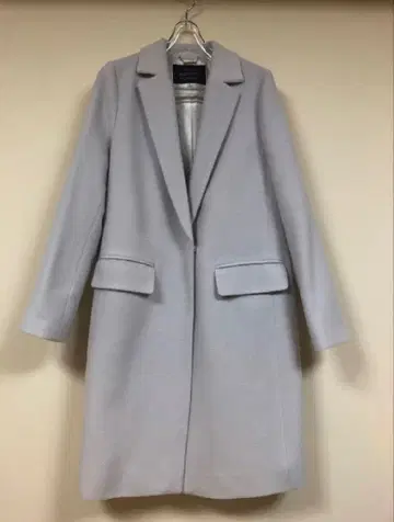 JUSGLITTY 라이트 그레이 체스터 코트