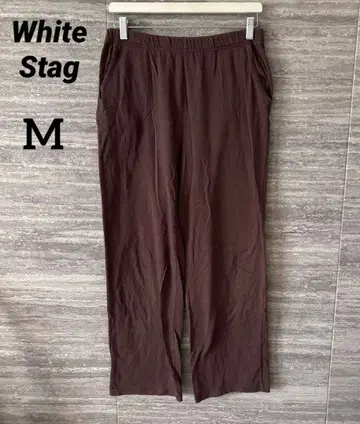White Stag US 구제 의류 브라운 와이드 팬츠 허리밴딩 M