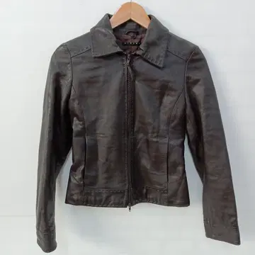12.16 S634E 시슬리 가죽 자켓 양가죽 다크 브라운