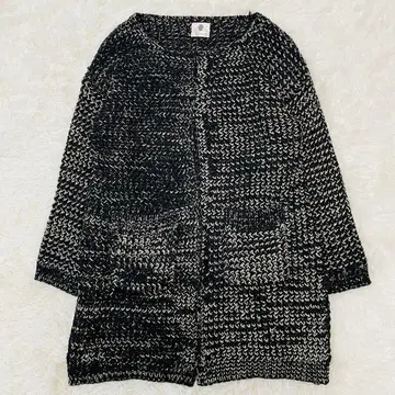 부즈루드 니트 가디건 믹스 편직 F 사이즈 겉옷