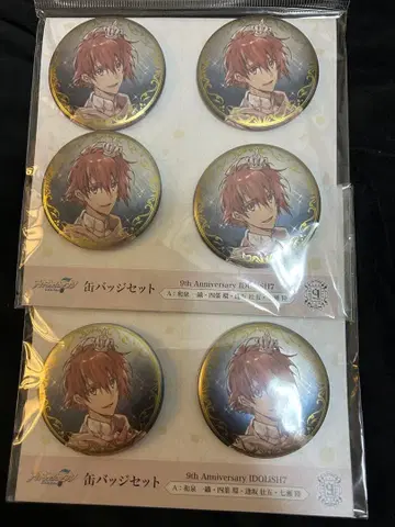 아이돌리쉬 세븐 아이나나 리쿠 9주년 캔뱃지 6개