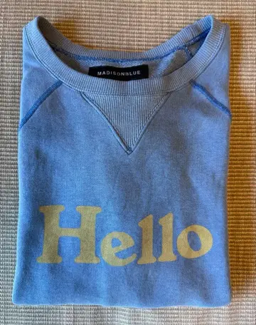 매디슨 블루 HELLO 맨투맨 사이즈 01 블루
