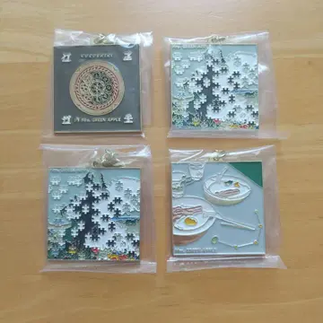 미세스 그린애플 미세스 제일복권 F상 메탈 참 4종