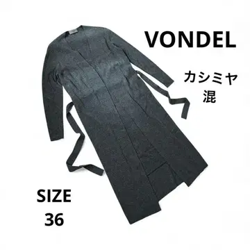 폰델 VONDEL 캐시미어 혼방 니트 원피스 벨트 포함 사이즈 36