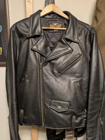 HARLEY-DAVIDSON 블랙 가죽 자켓 XL