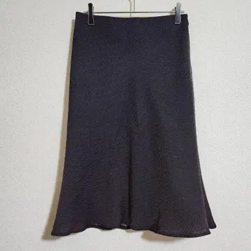 머메이드 스커트 (M) 드레이프 플레어 스커트/도트 무늬 스커트/도트