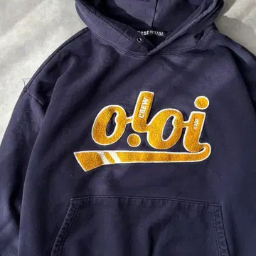 15675 OIOI 파일 로고 빅 로고 풀오버 후드티