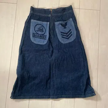 70년대 데님 스커트