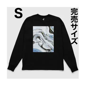 리터치 블랙 롱T 티셔츠 긴팔 티셔츠 S 블랙