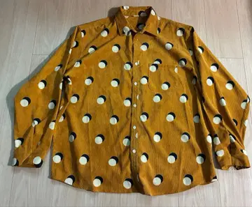 코듀로이 셔츠 도트 무늬