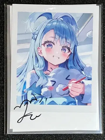 코보 카나에 생일 기념 2024 친필 사인 폴라로이드풍 브로마이드 카드