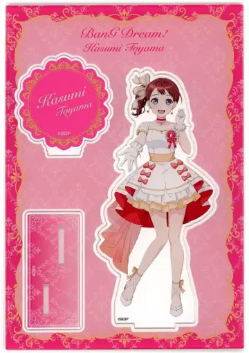 뱅드림 걸파 토야마 카스미 아크릴 스탠드 화이트 미니 드레스