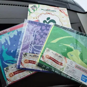 Mrs. GREEN APPLE 제일복권 G상 자카드 타월 3장 세트