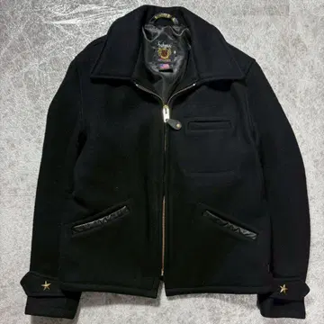 Schott CPO 자켓 7176 울 자켓 블랙 36