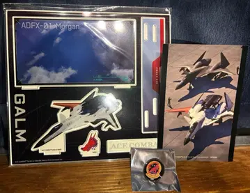 에이스 컴뱃 30th 아크릴 디오라마 + 트레이딩 클리어 카드 3종