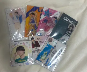 니시무라 타쿠야 세트(아크릴 스탠드, 캔뱃지, 사진 세트, 스티커)