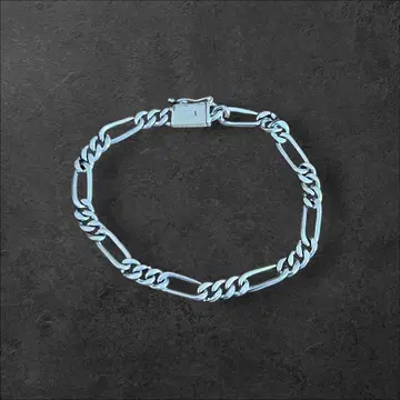 빈티지 피가로 체인 팔찌 실버 925