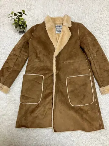 RODEO CROWNS 로데오 크라운 브라운 롱 코트 M 보아 안감