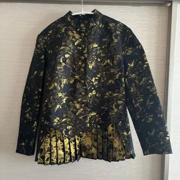 완판 ZARA x Kate Moss 콜라보 자켓 골드 블랙