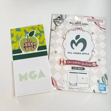 미세스 제일복권 H상 레터 세트 입체 메모 Mrs.GREENAPPLE