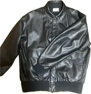 새상품급 BEAMS 가죽 자켓 L 사이즈 블랙