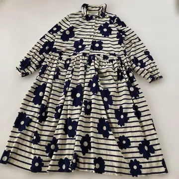 imakokoni girl 플라워 프린트 원피스 코듀로이