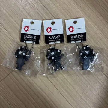 미야쿠미야쿠 블랙미야쿠 블랙 pvc 마스코트 키링 3종 컴플리트